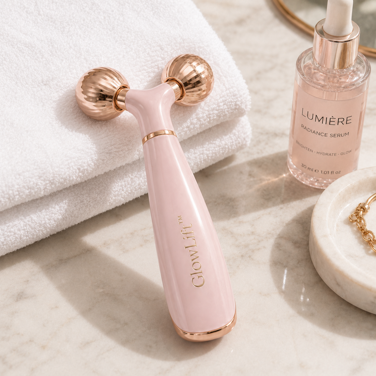GlowLift™ | Massageador Facial 3D para Skincare, Relaxamento e Autocuidado